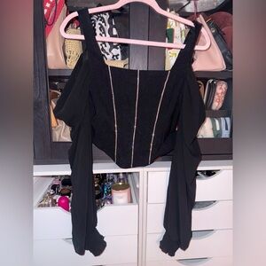 AKIRA Off the Shoulder Corset Top